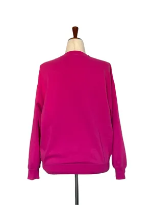 Showstopper Pink Crew Neck Pullover Sweatshirt Sz M Logo Graphic Print Fleece thumbnail 3