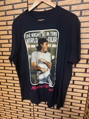 Morgan Wallen Black One Night At A Time World Tour Tee SIze‎ Xl thumbnail 1