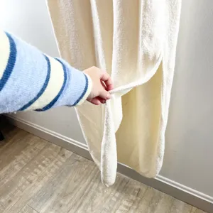 Daily Practice by Anthropologie Column Sweater Midi Dress Cream Large thumbnail 6