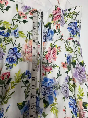 Alice & Olivia Trixie Floral Spaghetti Strap Mini Dress - Size 2.‎ thumbnail 13