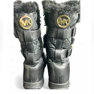 Michael Kors Aaron Boot Black, Size:6.5 Women's Black Quilted Boots thumbnail 4