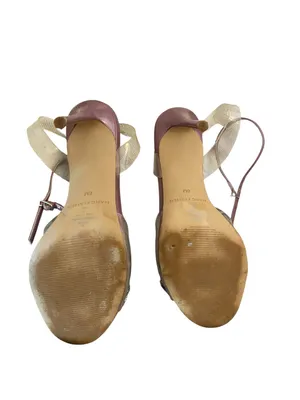 Marc Fisher Geavie High heels Glitter Floral Disco Club Barbie dopamine Whimsy thumbnail 6