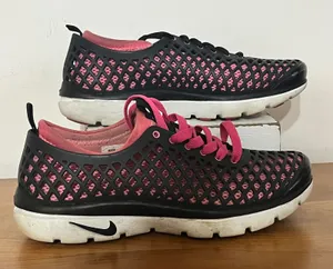 Nike Air Rejuven8 Womens 7.5 Black Pink Cage Mesh Sneakers‎ 318921-601 thumbnail 1