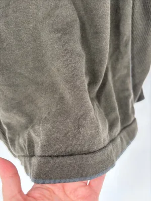 Smartwool green ribbed zip jacket xl thumbnail 6