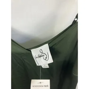 NWT Sam Edelman satin Spaghetti Strap Green Dress Size 10 thumbnail 2