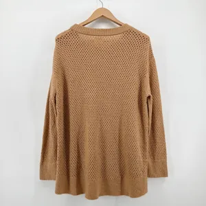 Offline by Aerie Women's Brown Perforated Knit‎ Oversized Sweater Medium Soft thumbnail 5