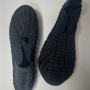 Me Too Sonnets Black Woven Fabric Ballet Flats Slip On Shoes Women‎ Size 7 thumbnail 1