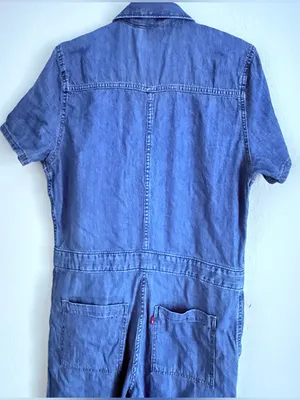 Levi's Short-Sleeve Heritage Jumpsuit Snap Down 100% Cotton Utility Coveralls thumbnail 6