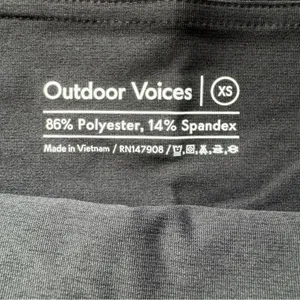 Outdoor Voices Warmup 10” Biker Shorts‎ Black Compression Athletic Casual XS NEW thumbnail 5