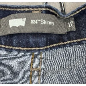 Levi’s 524 Skinny Jeans Women's Size 17 Dark Wash Skinny Red Tab Stretch thumbnail 3