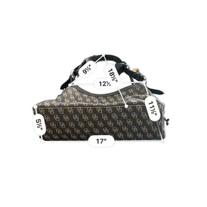 Dooney & Bourke Canvas Leather Hobo Shoulder Bag Vintage Y2K Monogram thumbnail 6