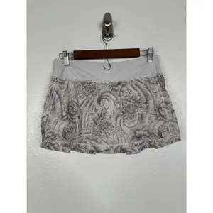 Lululemon Pace Rival Skirt Regular Mini Twine White Multi Floral Tennis Skirt 6 thumbnail 5