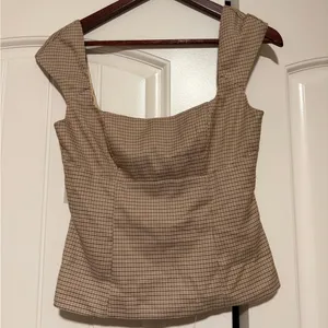 Superdown Checkered Tan Mini set thumbnail 3
