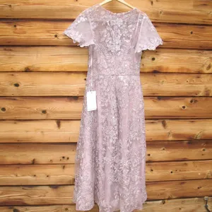 MAC DUGGAL 50665 Womens Embroidered High Neck Cap Sleeve A Line Gown thumbnail 9