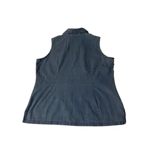 Vintage Venezia Jeans Linen Cotton Sleeveless Blouse 18/20 Used Linen Cotton thumbnail 4