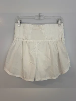 Free People Movement The Way Home High Waisted White Activewear Shorts Large thumbnail 10