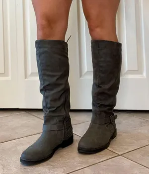 Merritt Riding Boots Gray Size 9.5 thumbnail 4