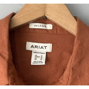 Ariat Billie Jean Relaxed Button Up Western Shirt Size Medium Ginger Cowgirl thumbnail 4