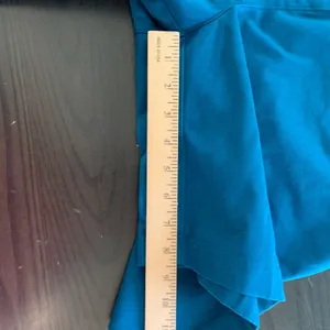 LL‎ Bean Womens 14 Original Fit Teal Blue Cotton Pleated High Rise Shorts 274910 thumbnail 9
