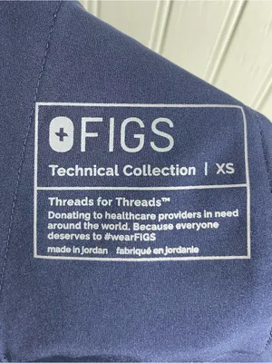 Figs Uman Jogger Scrub Pants Women's Size XS Navy Blue Nursing Scrubs 1001101 thumbnail 4