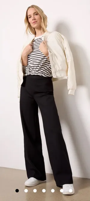 Spanx Wide Leg Perfect Pants in Black thumbnail 1