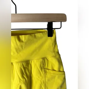Buffbunny‎ Collection High Waist Yellow Athletic Shorts Women’s Size Small thumbnail 3