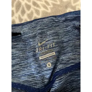 Nike Legend Dri-FIT Cropped Leggings‎ size Small Capri Blue Space Dye 90s Sporty thumbnail 3