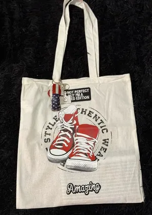 Handmade I’m not perfect‎ but I’m limited edition tote thumbnail 1
