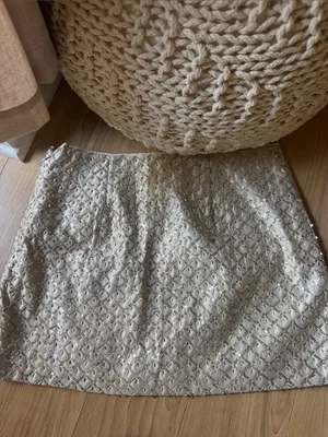 Divided Beaded Ivory Mini Skirt thumbnail 4
