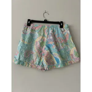 Lauren Ralph Lauren Paisley Pastel Cotton Boxer Pajama Set Size Medium Preppy thumbnail 6