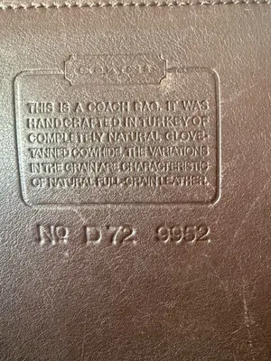 Vintage Coach Mahogany Lula Legacy Bucket Bag 9952 thumbnail 3