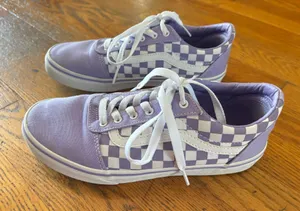 Vans Purple and White Checkered thumbnail 1