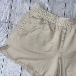 Aerie Cream Sweat Shorts thumbnail 2