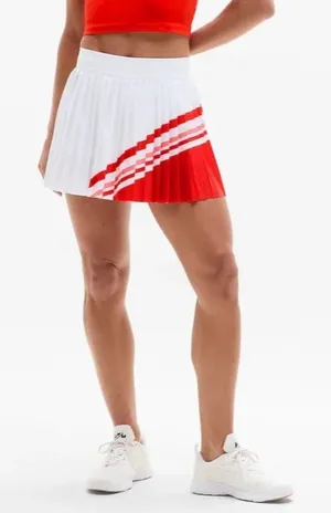 New Athleta M Match Point High Rise Pleated Colorblock 13 1/2" Skort Medium thumbnail 1
