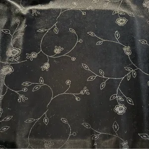 Vintage Y2K Velvet Mini Dress Size Large Black Whimsigoth Holiday Emo Shimmer thumbnail 3