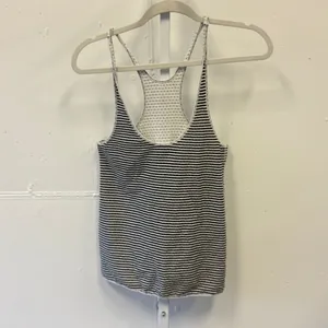 Play by Charlotte Ronson Reversible Racerback Jersey Tank Top Stripe Polka Dot S thumbnail 2