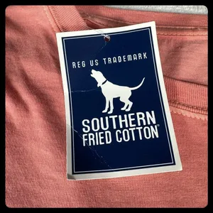 Southern Fried Cotton Shirt Womens Small Pink Long Sleeve Cow Graphic Tee thumbnail 3