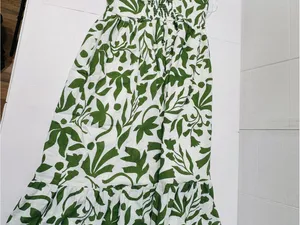 Green Leaf Halter Midi Dress - Women thumbnail 9