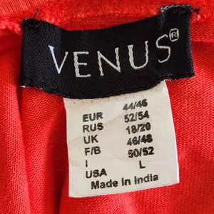 VENUS Coral Red Halter High Low Dress Size Large thumbnail 8