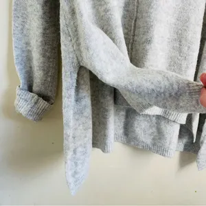 Anthropologie Kaisley Alpaca Blend Oversized Cowl Neck Sweater Grey size M thumbnail 7