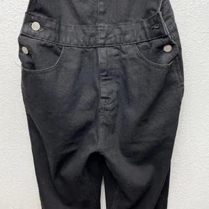 ASOS Womens Black Denim Overalls Small 100% Cotton Farm Country Rodeo Cowgirl thumbnail 5