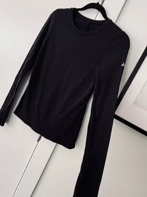 Alo Yoga Black Airbrush Winter Warm Nocturne Long Sleeve size medium thumbnail 5