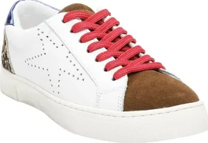 Steve Madden Rezume leather calf hair cheetah print sneakers thumbnail 1