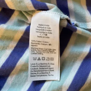 NWOT J Crew Women’s 100% Cotton Striped Pajama Top blue purple Sz XS thumbnail 8