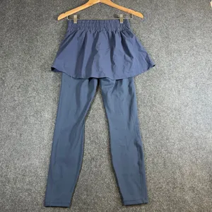 POPFLEX Women XXS Navy‎ Blue Skirted Leggings 25" Inseam High Waist Activewear thumbnail 2