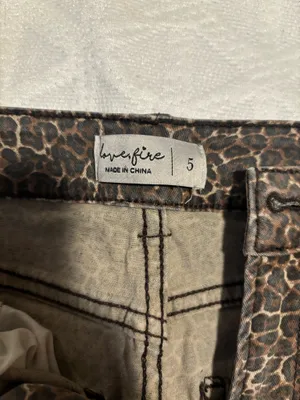 Love, Fire Leopard Print Jeans thumbnail 2
