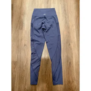 Aerie Chill Play Move Womens High Waisted Pocket Leggings Blue Medium 3802 thumbnail 3