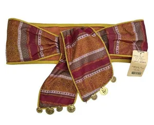 NWT Vintage Omega Fabric Wide Bohemian Coin Belt thumbnail 1