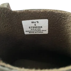 Top-Sider women's size 6 army green waterproof rubber rain boots footwear thumbnail 11