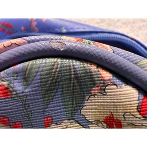 Yumi Kim Floral Makeup Bag Blue Double Tiered Travel Cosmetic Vanity Case thumbnail 14